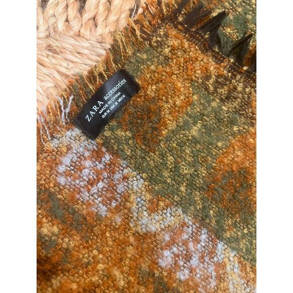 Zara Large Jacquard Blanket Scarf - Picture 8 of 9